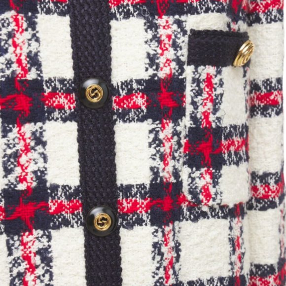 Gucci Web Wool Blend Tweed Jacket - Picture 7 of 8